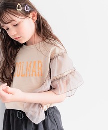 BAYFLOW | [トレンドデザイン☆リメイク風]オーガンジーフリルT(KIDS)(Tシャツ/カットソー)