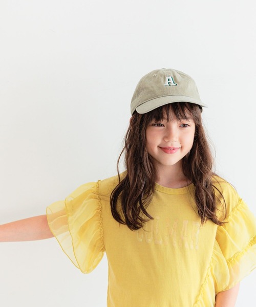 BAYFLOW（ベイフロー）の「[トレンドデザイン☆リメイク風]オーガンジーフリルT(KIDS)（Tシャツ/カットソー・キッズ・ブルー/チャコール/アイボリー/テラコッタ/イエロー・110cm/130cm/150cm/120cm/140cm）」の2枚目の写真