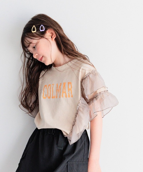 BAYFLOW（ベイフロー）の「[トレンドデザイン☆リメイク風]オーガンジーフリルT(KIDS)（Tシャツ/カットソー・キッズ・ブルー/チャコール/アイボリー/テラコッタ/イエロー・110cm/130cm/150cm/120cm/140cm）」の9枚目の写真