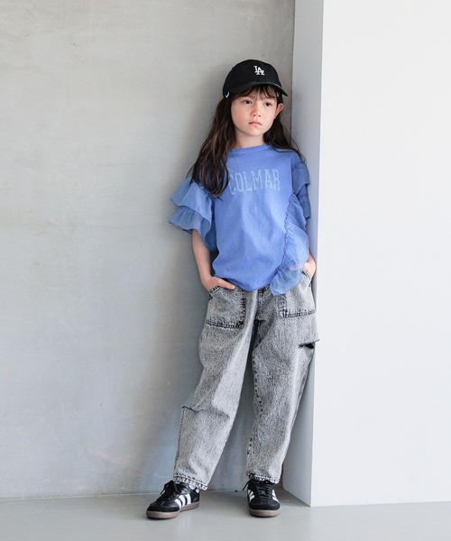 BAYFLOW（ベイフロー）の「[トレンドデザイン☆リメイク風]オーガンジーフリルT(KIDS)（Tシャツ/カットソー・キッズ・ブルー/チャコール/アイボリー/テラコッタ/イエロー・110cm/130cm/150cm/120cm/140cm）」の13枚目の写真