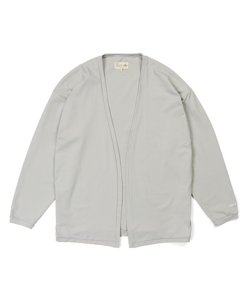 The DUFFER of ST.GEORGE（ザダファーオブセントジョージ）の「「AIR FLEX」MOSS STITCH "KINAGASI" CARDIGAN：高収縮機能素材「エアフレックス」鹿の子編み 着流しカーディガン（カーディガン/ボレロ・メンズ・ネイビー/ライトグレー/ホワイト・X-LARGE/LARGE/MEDIUM/SMALL）」の13枚目の写真