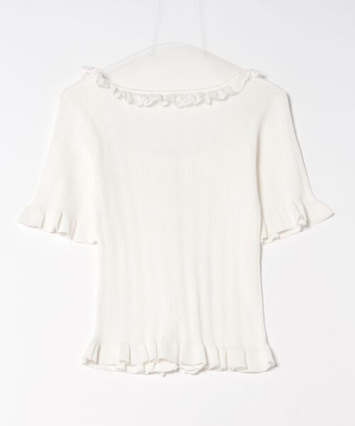 apres jour(アプレジュール)の「フリルレースニットトップス(ニット/セーター・レディース・ホワイト/ブラック・X-LARGE/フリー)」の11枚目の写真