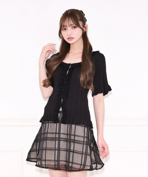 apres jour(アプレジュール)の「フリルレースニットトップス(ニット/セーター・レディース・ホワイト/ブラック・X-LARGE/フリー)」の19枚目の写真