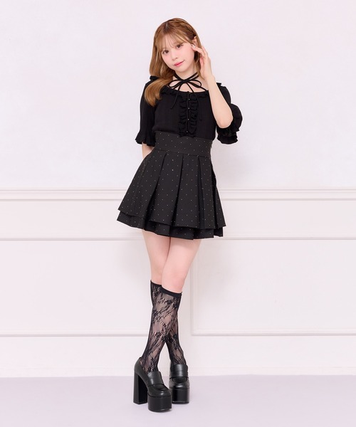 apres jour(アプレジュール)の「フリルレースニットトップス(ニット/セーター・レディース・ホワイト/ブラック・X-LARGE/フリー)」の17枚目の写真
