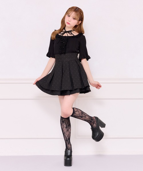 apres jour(アプレジュール)の「フリルレースニットトップス(ニット/セーター・レディース・ホワイト/ブラック・X-LARGE/フリー)」の18枚目の写真