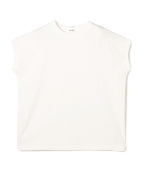 MACPHEE(マカフィー)の「ジャージーステッチ キャップスリーブプルオーバー(Tシャツ/カットソー・レディース・ホワイト/ブラック・S)」の1枚目の写真