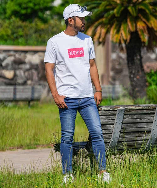 adamsJUGGLER(アダムスジャグラー)の「25/RTEGボックスO.E ティー(Tシャツ/カットソー・メンズ・ホワイト/ブラック/イエロー/ピンク・S/M/L/XL/XXL)」の12枚目の写真