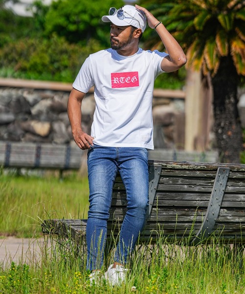 adamsJUGGLER(アダムスジャグラー)の「25/RTEGボックスO.E ティー(Tシャツ/カットソー・メンズ・ホワイト/ブラック/イエロー/ピンク・S/M/L/XL/XXL)」の16枚目の写真