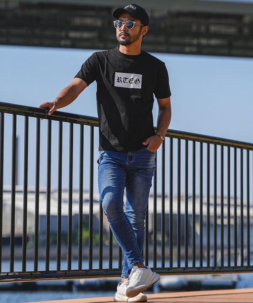 adamsJUGGLER(アダムスジャグラー)の「25/RTEGボックスO.E ティー(Tシャツ/カットソー・メンズ・ホワイト/ブラック/イエロー/ピンク・S/M/L/XL/XXL)」の9枚目の写真