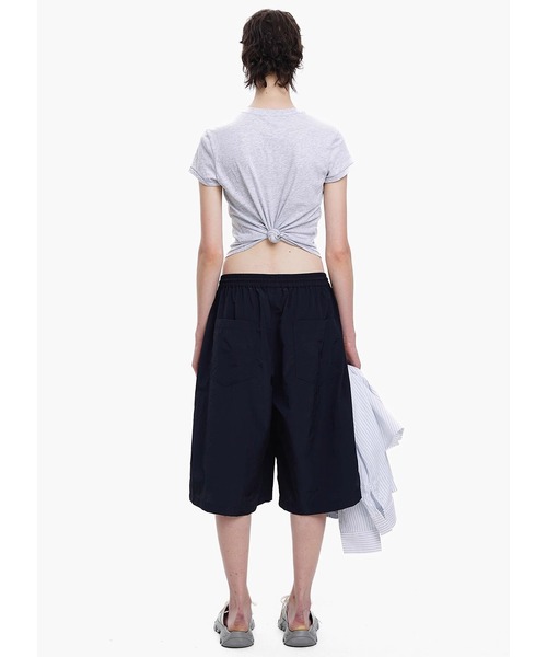 MASONPRINCE(メイソンプリンス)の「ルーズフィット ダークチェック ナイロンショーツ DK3125【MASONPRINCE】(その他パンツ・メンズ・ネイビー/レッド・L/M/S)」の5枚目の写真