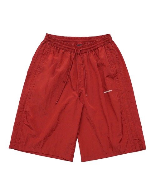 MASONPRINCE(メイソンプリンス)の「ルーズフィット ダークチェック ナイロンショーツ DK3125【MASONPRINCE】(その他パンツ・メンズ・ネイビー/レッド・L/M/S)」の6枚目の写真