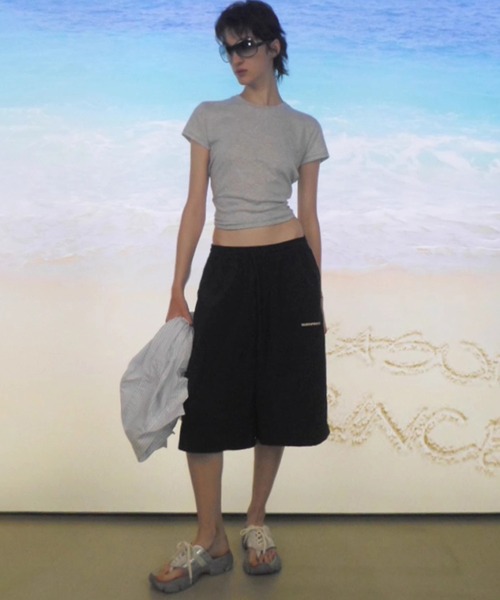 MASONPRINCE(メイソンプリンス)の「ルーズフィット ダークチェック ナイロンショーツ DK3125【MASONPRINCE】(その他パンツ・メンズ・ネイビー/レッド・L/M/S)」の11枚目の写真