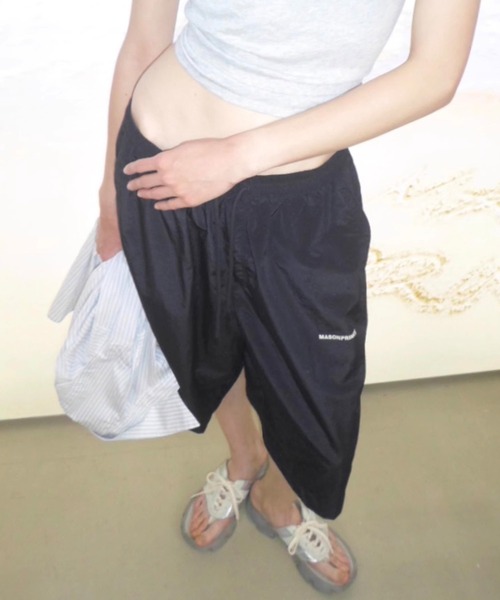 MASONPRINCE(メイソンプリンス)の「ルーズフィット ダークチェック ナイロンショーツ DK3125【MASONPRINCE】(その他パンツ・メンズ・ネイビー/レッド・L/M/S)」の12枚目の写真