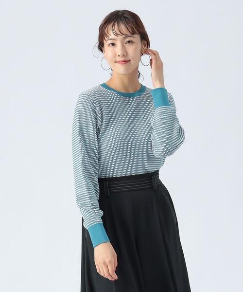 セール】変形 編柄 ニット（ニット/セーター）｜BEAMS HEART（ビームス