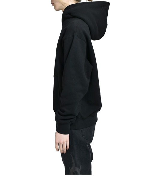 PLEASURES(プレジャー)の「DEBUT HOODIE(パーカー・メンズ・ブラック・LARGE/MEDIUM)」の3枚目の写真