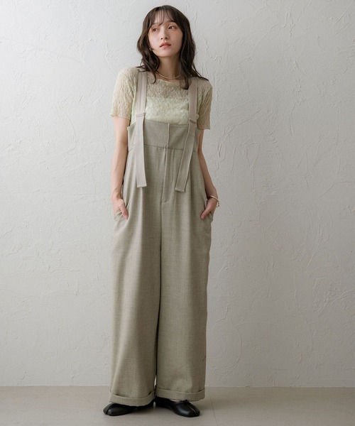 NOAHL(ノアル)の「【NOAHL】シアーレーストップス(Tシャツ/カットソー・レディース・ブラック/ホワイト/グリーン系・FS)」の17枚目の写真
