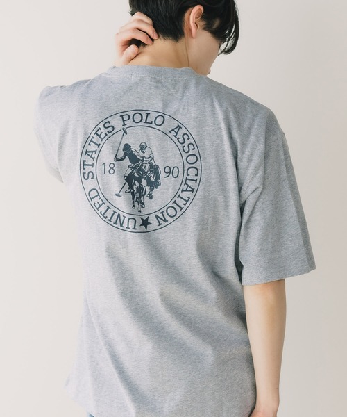 U.S. POLO ASSN.（ユーエスポロアッスン）の「U.S. POLO ASSN./ユーエスポロアッスン クルーショートスリーブTシャツ メンズ 秋物 秋服 2026年秋冬（Tシャツ/カットソー・メンズ・杢グレー/ブラック・L/LL/M）」の7枚目の写真