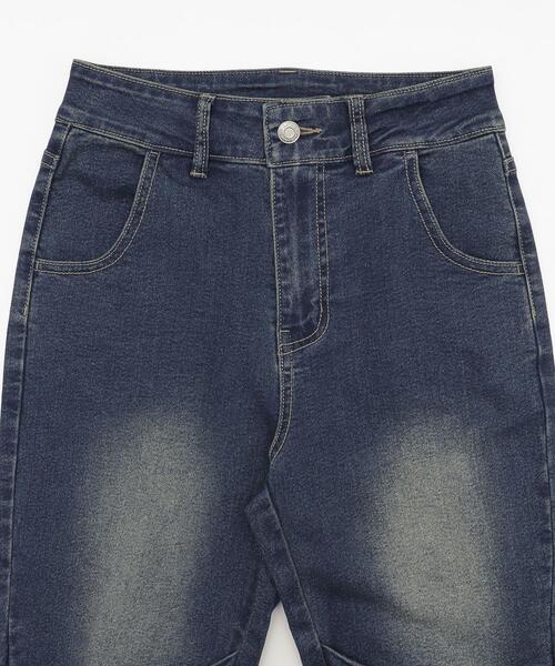 WEGO（ウィゴー）の「WEGO/ギャザーデニムフレアパンツ（デニムパンツ・レディース・コバルトブルー・MEDIUM/SMALL）」の10枚目の写真