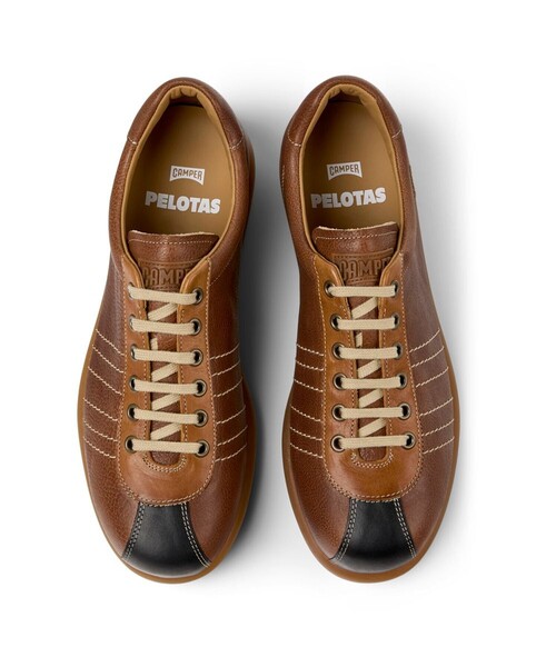 CAMPER（カンペール）の「[カンペール] PELOTAS ARIEL / レザースニーカー（スニーカー・メンズ・ブラウン系その他3・25.5cm/27.5cm/26.0cm/27.0cm/28.0cm/25.0cm）」の4枚目の写真