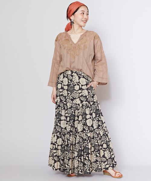 チャイハネ(チャイハネ)の「【チャイハネ】サレナ刺繍トップス(その他トップス・レディース・ベージュ/イエロー/ホワイト/ブルー・FREE)」の17枚目の写真