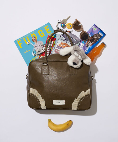 セール】【GRAIN/グレイン】2WAYヴィンテージチュールボストンバッグ