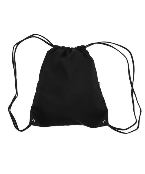 WEGO(ウィゴー)の「WEGO/【25年春夏新作】ドロストデザインナップサック(バックパック/リュック・レディース・ブラック/ブラック系その他/ホワイト系その他・FREE)」の12枚目の写真