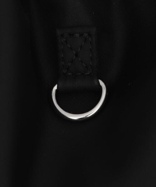 WEGO(ウィゴー)の「WEGO/【25年春夏新作】ドロストデザインナップサック(バックパック/リュック・レディース・ブラック/ブラック系その他/ホワイト系その他・FREE)」の6枚目の写真