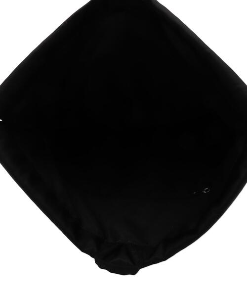 WEGO(ウィゴー)の「WEGO/【25年春夏新作】ドロストデザインナップサック(バックパック/リュック・レディース・ブラック/ブラック系その他/ホワイト系その他・FREE)」の7枚目の写真