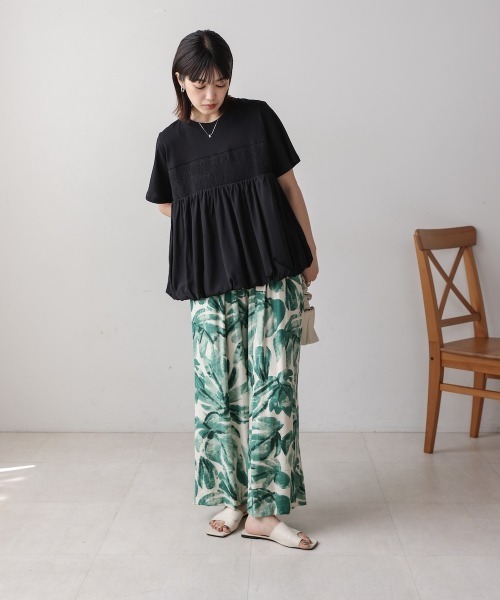 Bou Jeloud（ブージュルード）の「裾バルーンプルオーバー（Tシャツ/カットソー・レディース・ホワイト/ブラック・FREE）」の22枚目の写真
