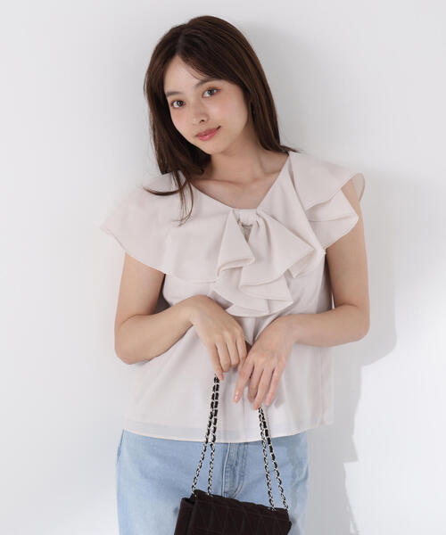 PROPORTION BODY DRESSING（プロポーションボディドレッシング）の「リボン風ブラウス / 1215210703（シャツ/ブラウス・レディース・グレー/ダークグレー/ブラウン・FREE）」の17枚目の写真