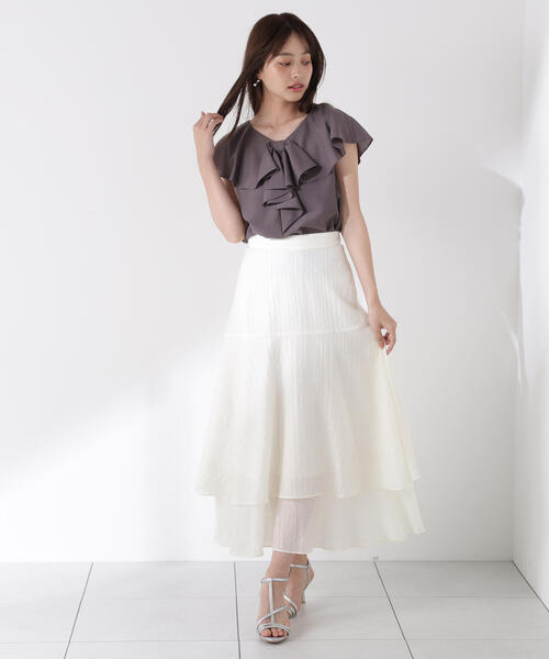 PROPORTION BODY DRESSING（プロポーションボディドレッシング）の「リボン風ブラウス / 1215210703（シャツ/ブラウス・レディース・グレー/ダークグレー/ブラウン・FREE）」の12枚目の写真