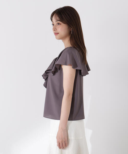 PROPORTION BODY DRESSING（プロポーションボディドレッシング）の「リボン風ブラウス / 1215210703（シャツ/ブラウス・レディース・グレー/ダークグレー/ブラウン・FREE）」の8枚目の写真