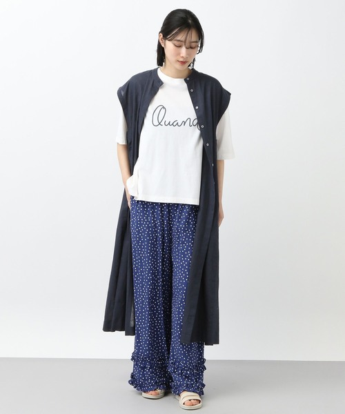 【美品】 22SS スタジオピッコーネ UVステッチワンピース ネイビー 38 美品】 22SS スタジオピッコーネ UVステッチワンピース ネイビー