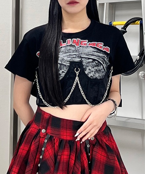 Figments（フィグメンツ）の「チェーンパンクロゴＴ（その他トップス・レディース・ブラック・FREE）」の6枚目の写真