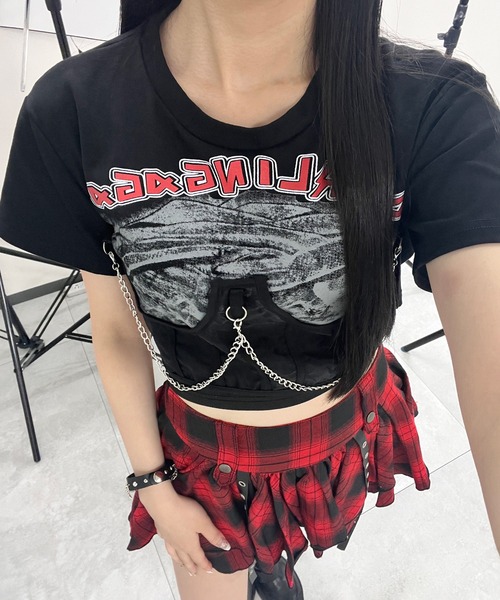 Figments（フィグメンツ）の「チェーンパンクロゴＴ（その他トップス・レディース・ブラック・FREE）」の5枚目の写真