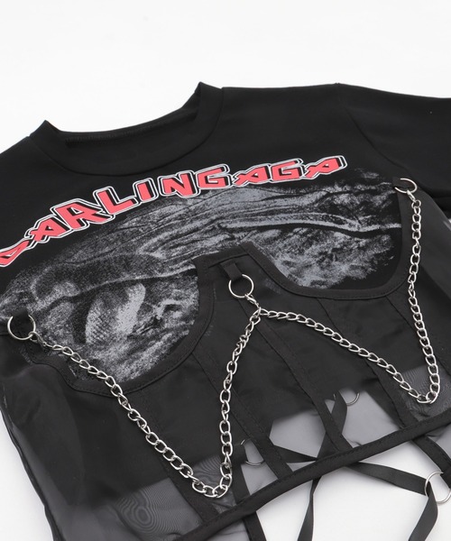 Figments（フィグメンツ）の「チェーンパンクロゴＴ（その他トップス・レディース・ブラック・FREE）」の11枚目の写真