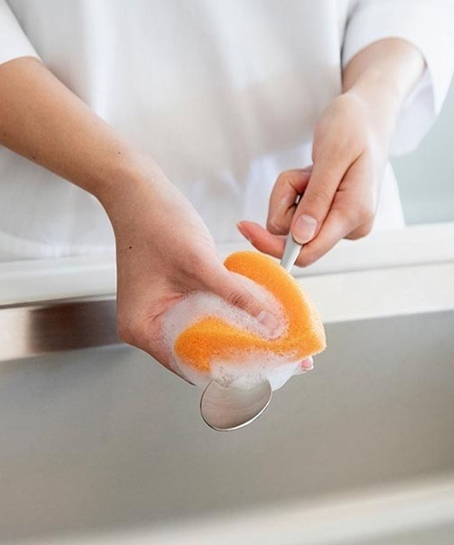 GEORGE'S（ジョージズ）の「亀の子スポンジ Do 木の葉薄型2個入（キッチンツール・レディース・ホワイト/ミント/シャーベット・FREE）」の7枚目の写真