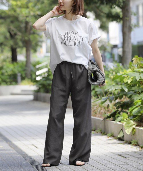 JOURNAL STANDARD relume（ジャーナルスタンダード　レリューム）の「《追加》タンブラーブッチャーイージーパンツ（その他パンツ・レディース・ダークブルー/チャコールグレー/チョコ・38/36）」の12枚目の写真