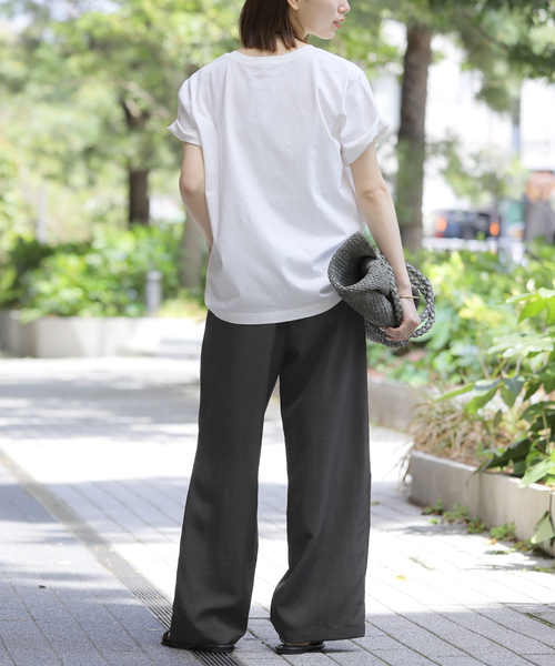 JOURNAL STANDARD relume（ジャーナルスタンダード　レリューム）の「《追加》タンブラーブッチャーイージーパンツ（その他パンツ・レディース・ダークブルー/チャコールグレー/チョコ・38/36）」の10枚目の写真