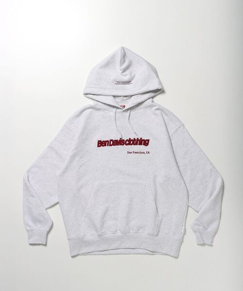 BEN DAVIS（ベンデイビス）の「【BEN DAVIS（ベンデイビス）】MID WEIGHT SWEAT HOODIE / パーカー プルパーカー フーディ 短丈 刺繍 裏起毛（パーカー・メンズ・ネイビー/ブラック/アッシュグレー/ブラウン・X-LARGE/MEDIUM/LARGE）」の10枚目の写真