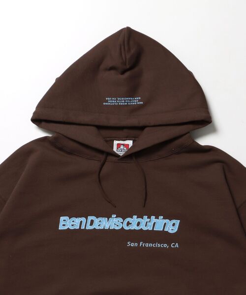 BEN DAVIS（ベンデイビス）の「【BEN DAVIS（ベンデイビス）】MID WEIGHT SWEAT HOODIE / パーカー プルパーカー フーディ 短丈 刺繍 裏起毛（パーカー・メンズ・ネイビー/ブラック/アッシュグレー/ブラウン・X-LARGE/MEDIUM/LARGE）」の17枚目の写真