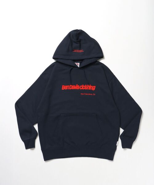 BEN DAVIS（ベンデイビス）の「【BEN DAVIS（ベンデイビス）】MID WEIGHT SWEAT HOODIE / パーカー プルパーカー フーディ 短丈 刺繍 裏起毛（パーカー・メンズ・ネイビー/ブラック/アッシュグレー/ブラウン・X-LARGE/MEDIUM/LARGE）」の20枚目の写真