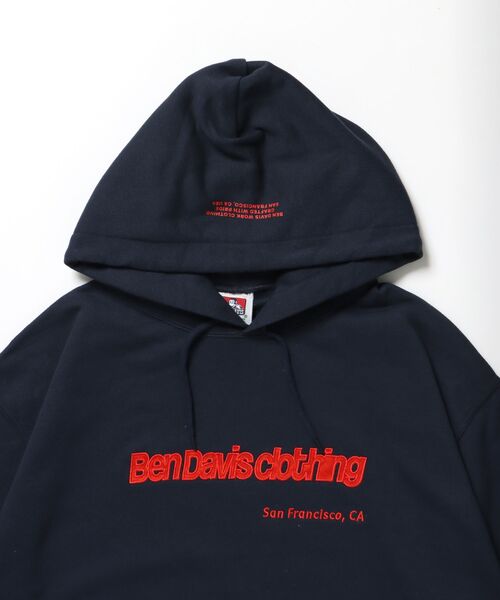 BEN DAVIS（ベンデイビス）の「【BEN DAVIS（ベンデイビス）】MID WEIGHT SWEAT HOODIE / パーカー プルパーカー フーディ 短丈 刺繍 裏起毛（パーカー・メンズ・ネイビー/ブラック/アッシュグレー/ブラウン・X-LARGE/MEDIUM/LARGE）」の22枚目の写真