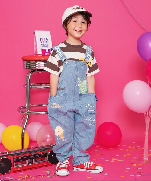 BREEZE（ブリーズ）の「サーティワン わんぱくサロペ（サロペット/オーバーオール・キッズ・ブルー・130/120/110/100/90）」の3枚目の写真