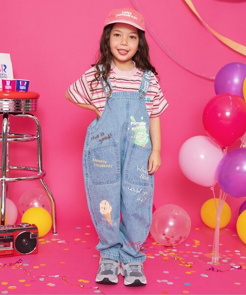 BREEZE（ブリーズ）の「サーティワン わんぱくサロペ（サロペット/オーバーオール・キッズ・ブルー・130/120/110/100/90）」の5枚目の写真