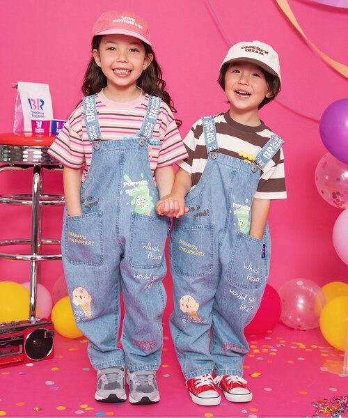 BREEZE（ブリーズ）の「サーティワン わんぱくサロペ（サロペット/オーバーオール・キッズ・ブルー・130/120/110/100/90）」の6枚目の写真