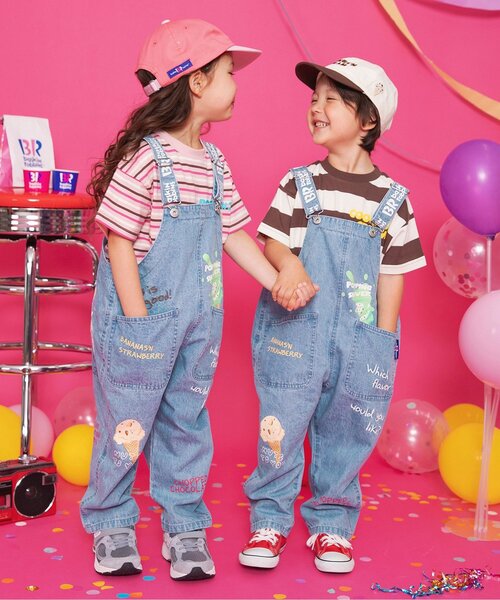 BREEZE（ブリーズ）の「サーティワン わんぱくサロペ（サロペット/オーバーオール・キッズ・ブルー・130/120/110/100/90）」の7枚目の写真