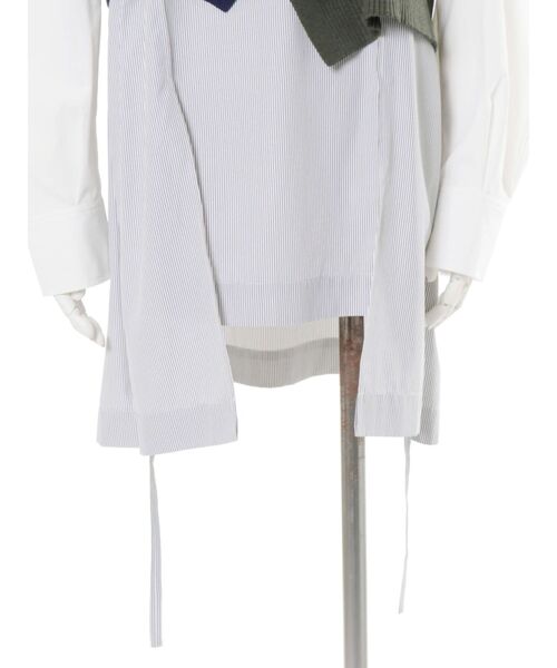 KNIT VEST DOCKING SHIRT / ニットベストドッキングシャツ
