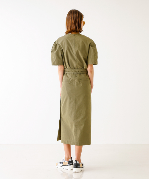 DESIGNWORKS(デザインワークス)の「タックスリーブシャツ(シャツ/ブラウス・レディース・カーキ・38)」の5枚目の写真