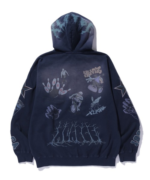 mai出品！ XLARGE（エクストララージ）の「MULTI LOGO ZIP UP HOODED